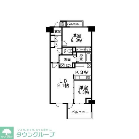 H-スクエア吉祥寺南町の物件間取画像